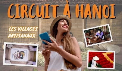 Itinéraire pour un circuit à Hanoi dans les villages artisanaux