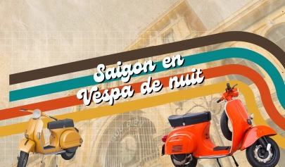 Saigon en Vespa de nuit : entre street food et vie locale