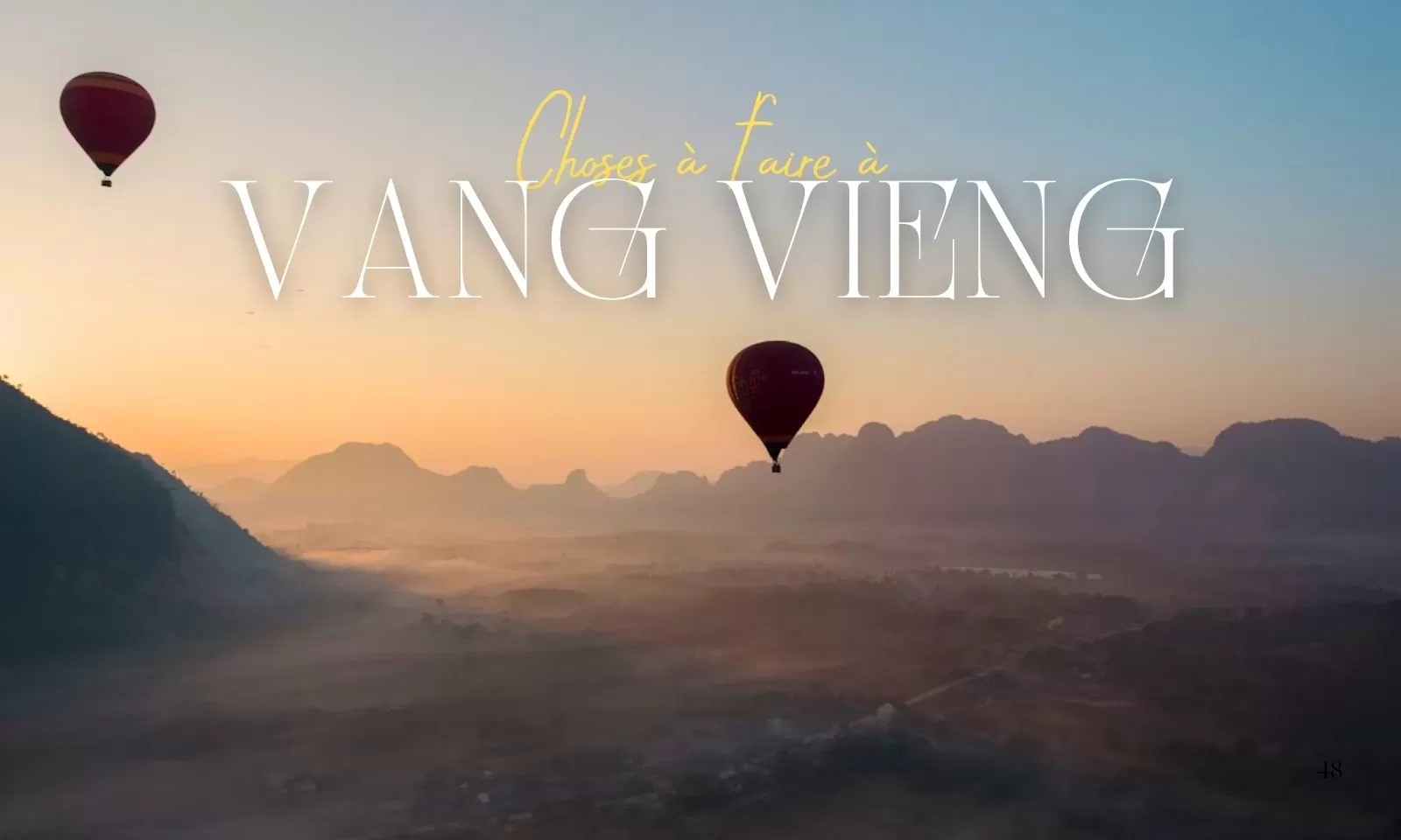 Top 7 choses à faire absolument à Vang Vieng