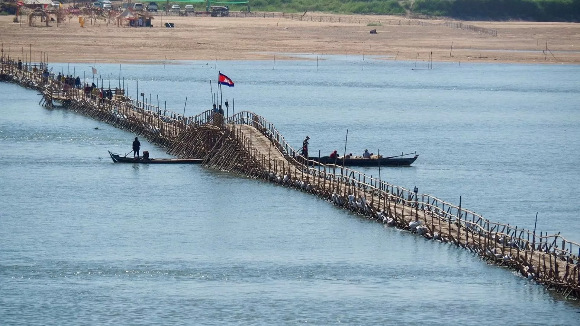 Ko Paen bamboo bridge