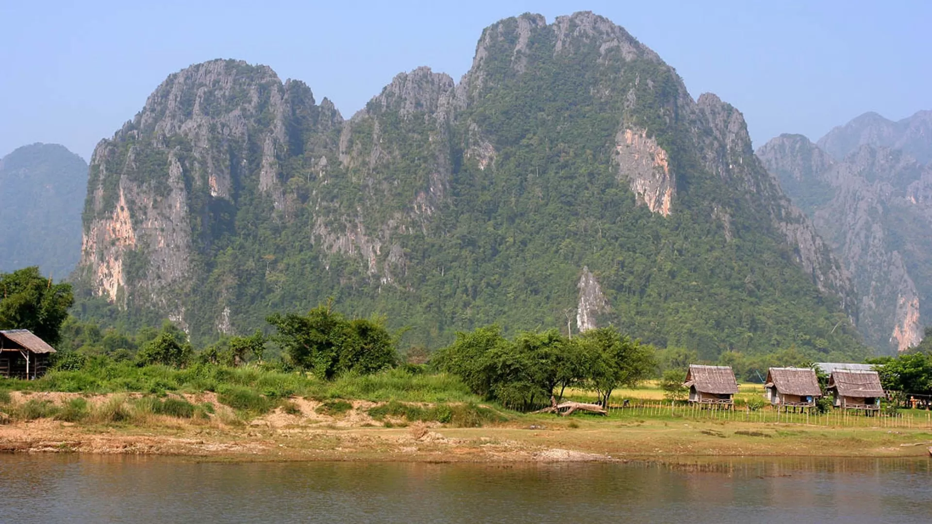 Rivière Nam Song Vang Vieng, Laos