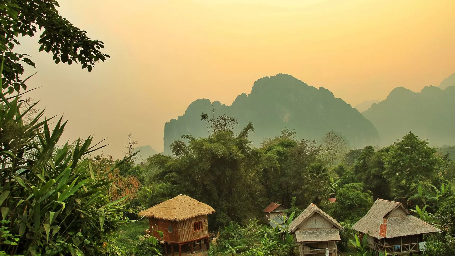 Le paysage à Vang Vieng