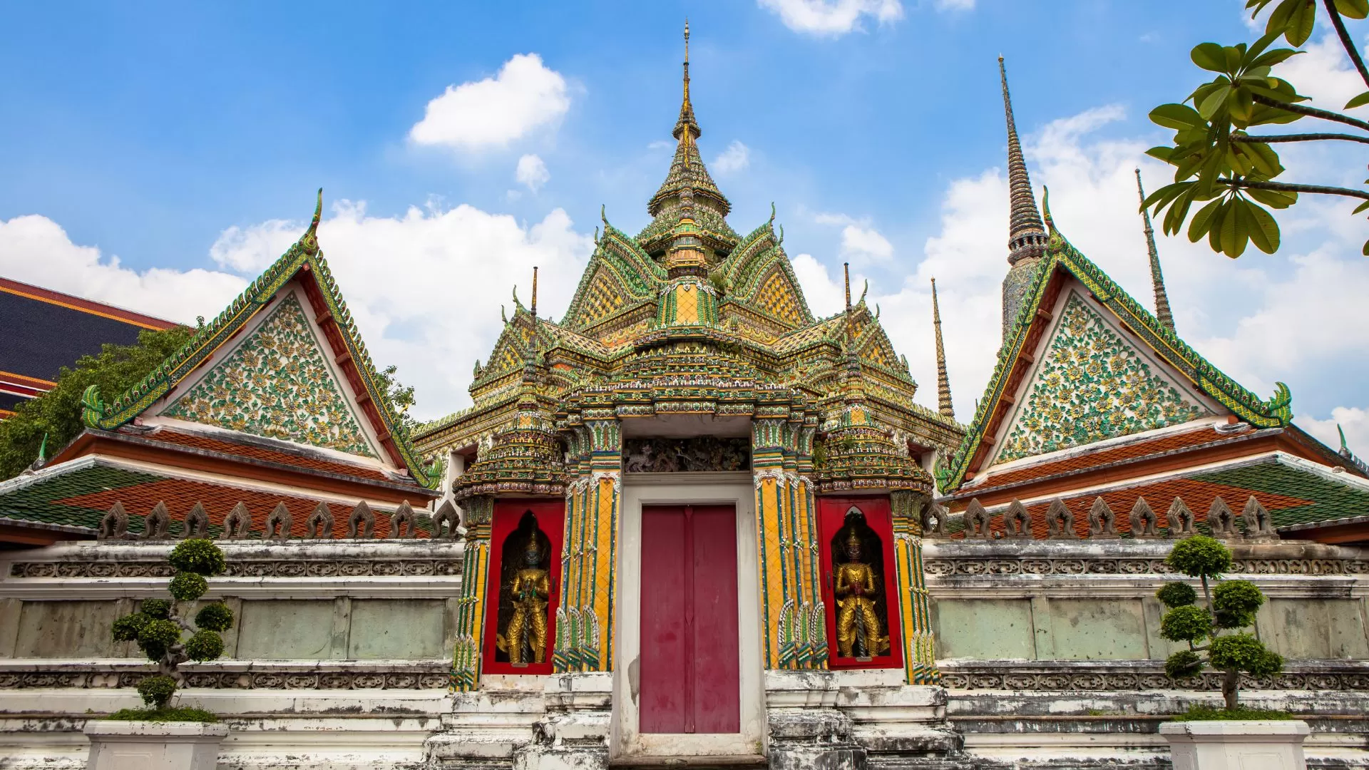 La vue du temple Wat Pho à Bangkok