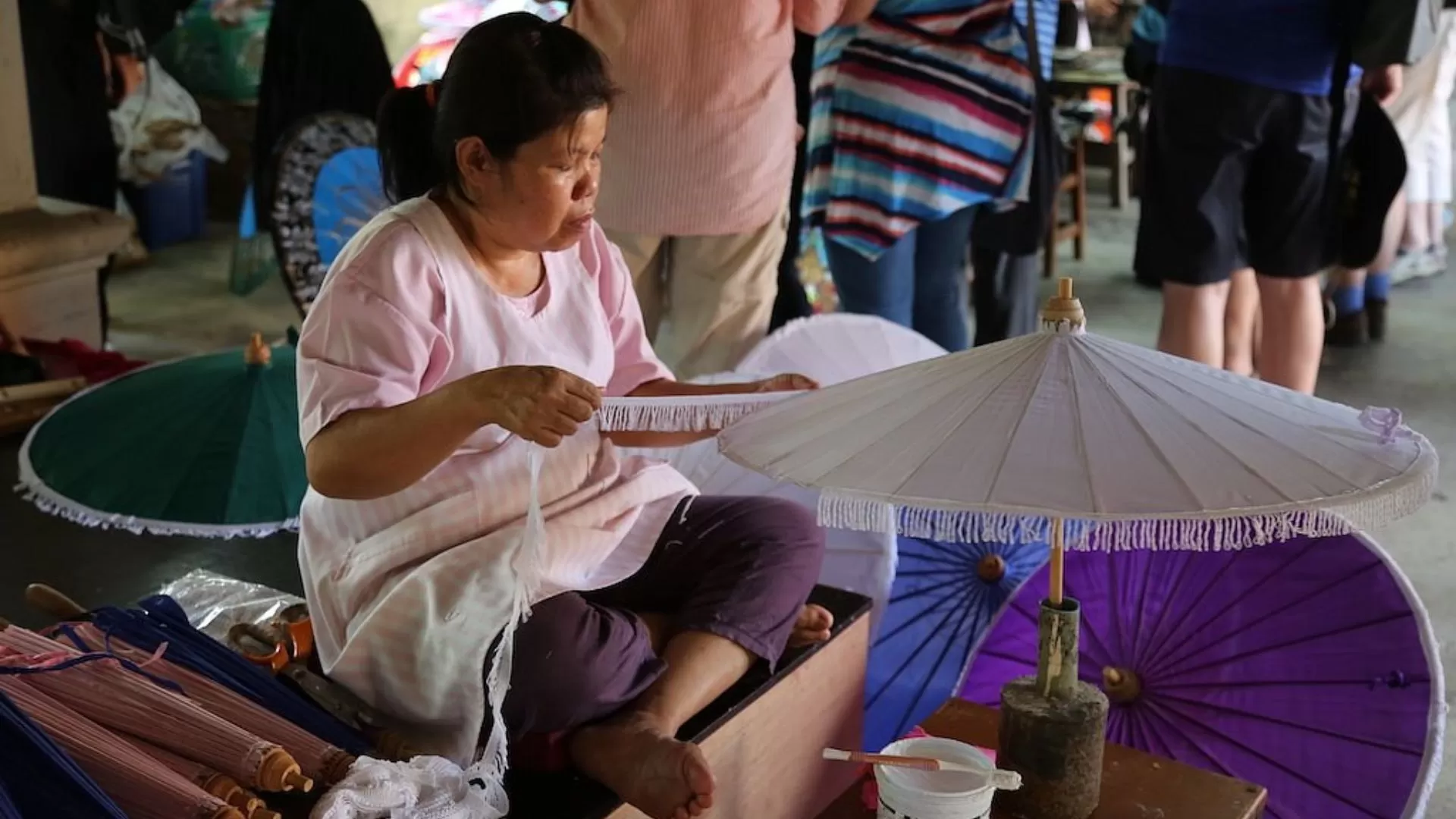 Confection d’ombrelles