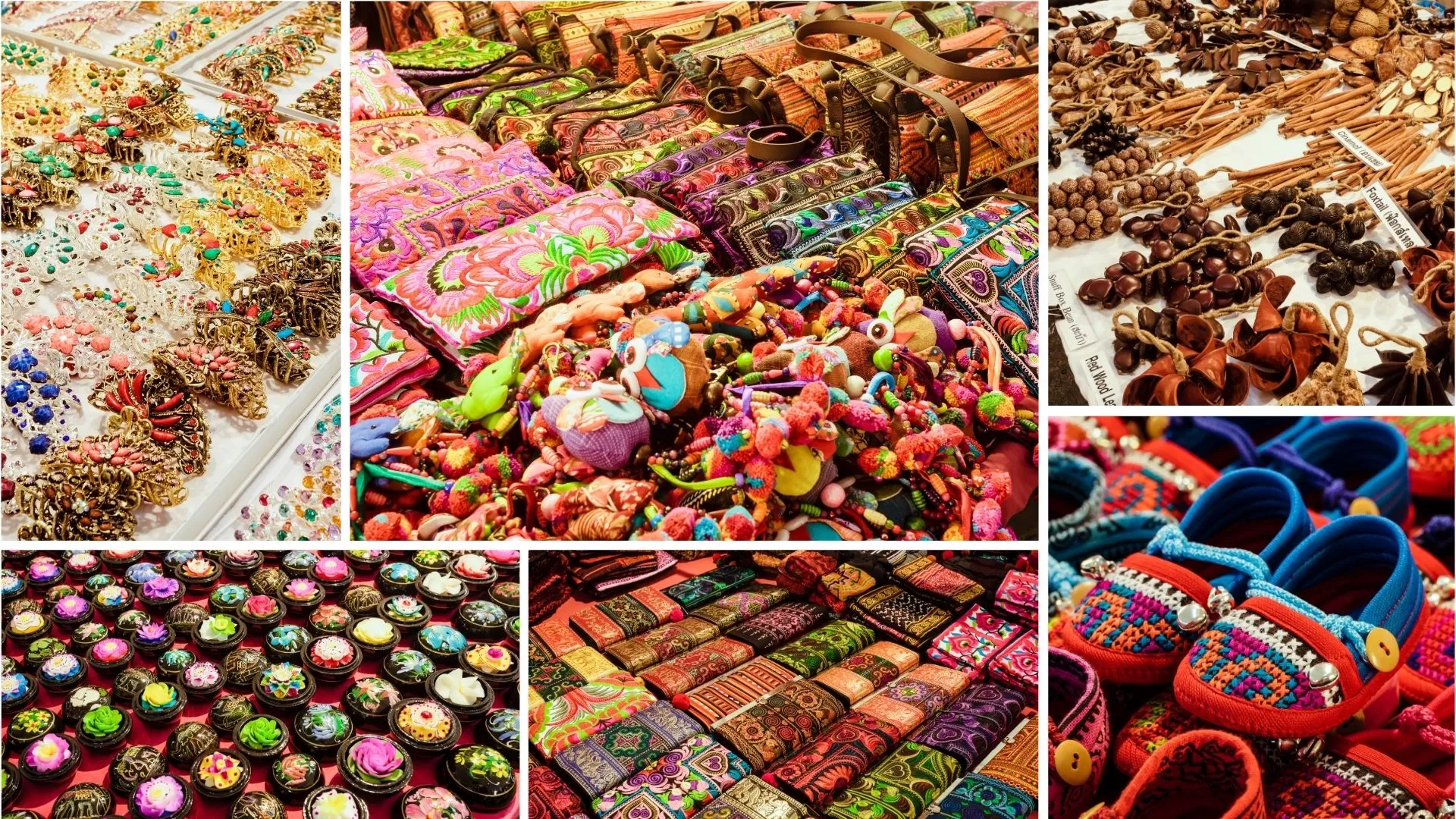 Souvenirs d'artisanat dans les marché à Chiang Mai