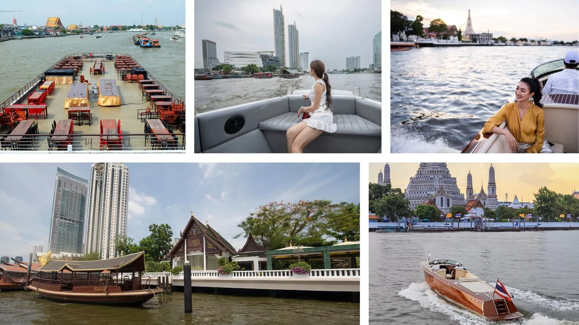 Luxury cruise along the Chao Phraya river