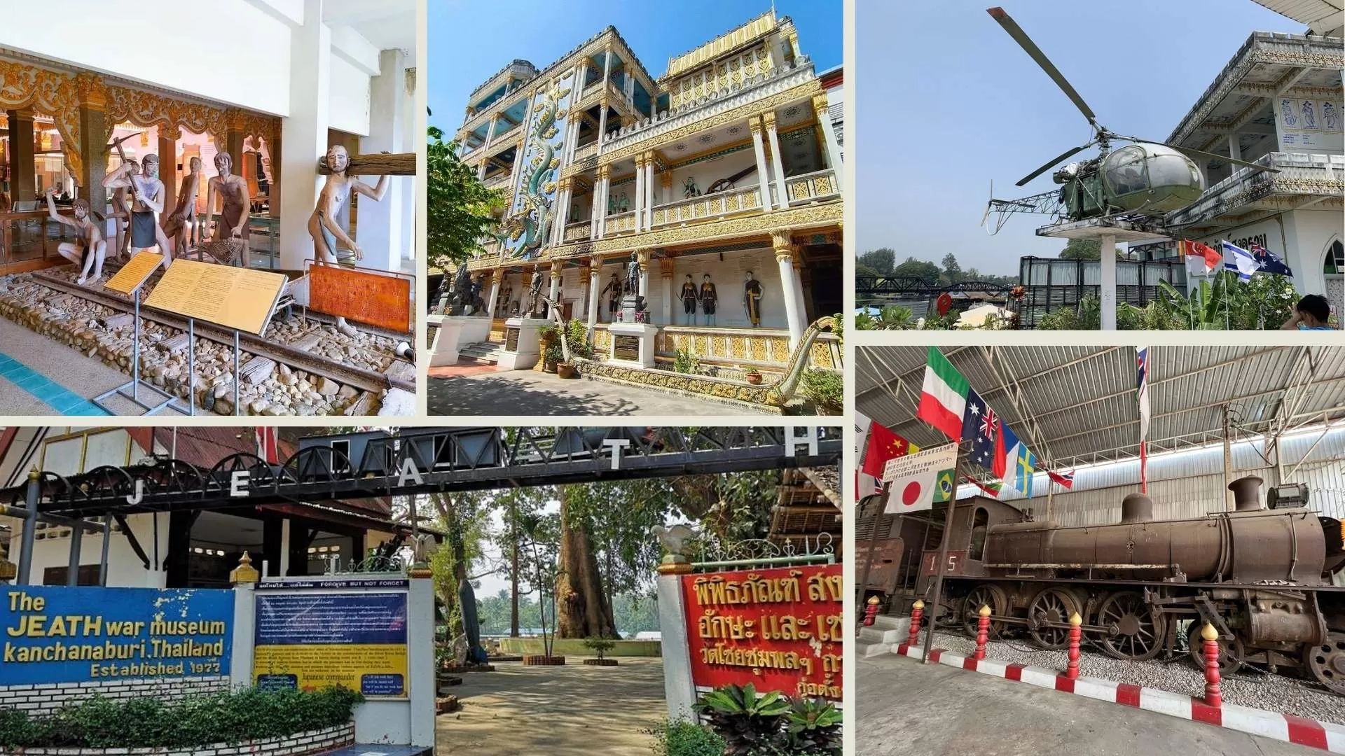 Musée de la guerre JEATH - l'un des musées célèbres de Kanchanaburi