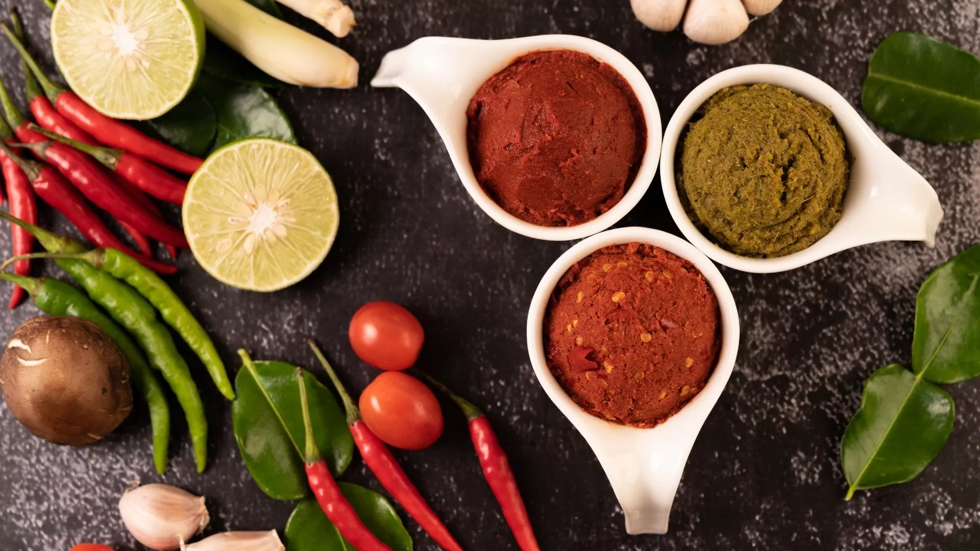 Thai spices and curry pastes