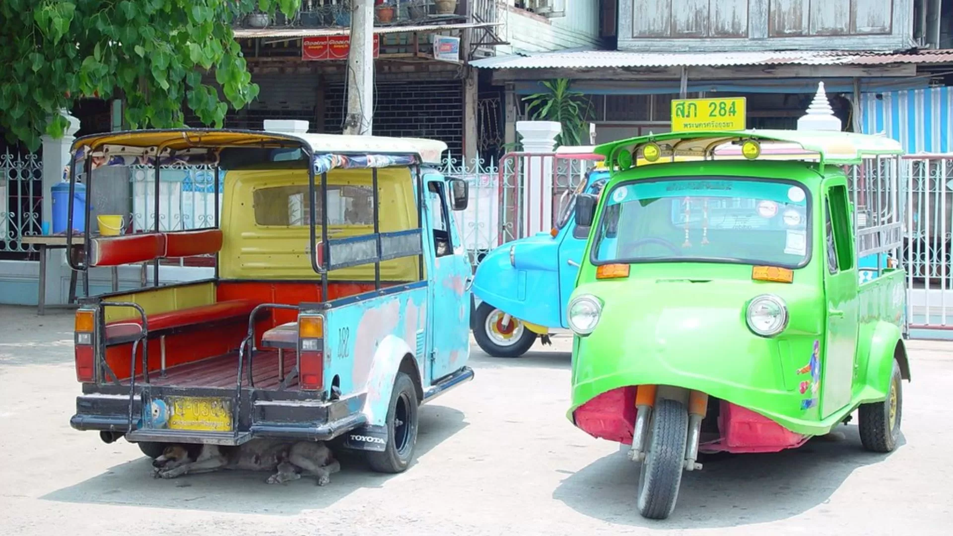 Tuk-tuks en Thailande