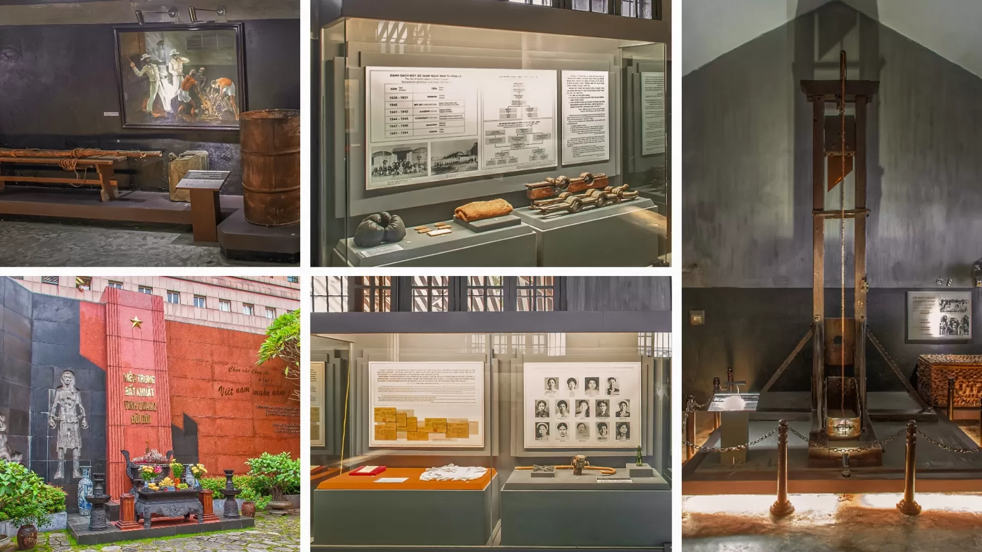 Les objets exposés à la Prison de Hoa Lo
