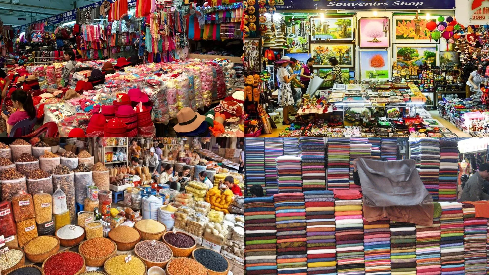 Produits du marché de Dong Xuan