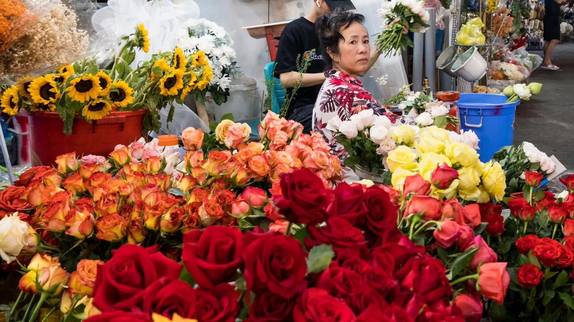 Marché des fleurs de Ho Thi Ky