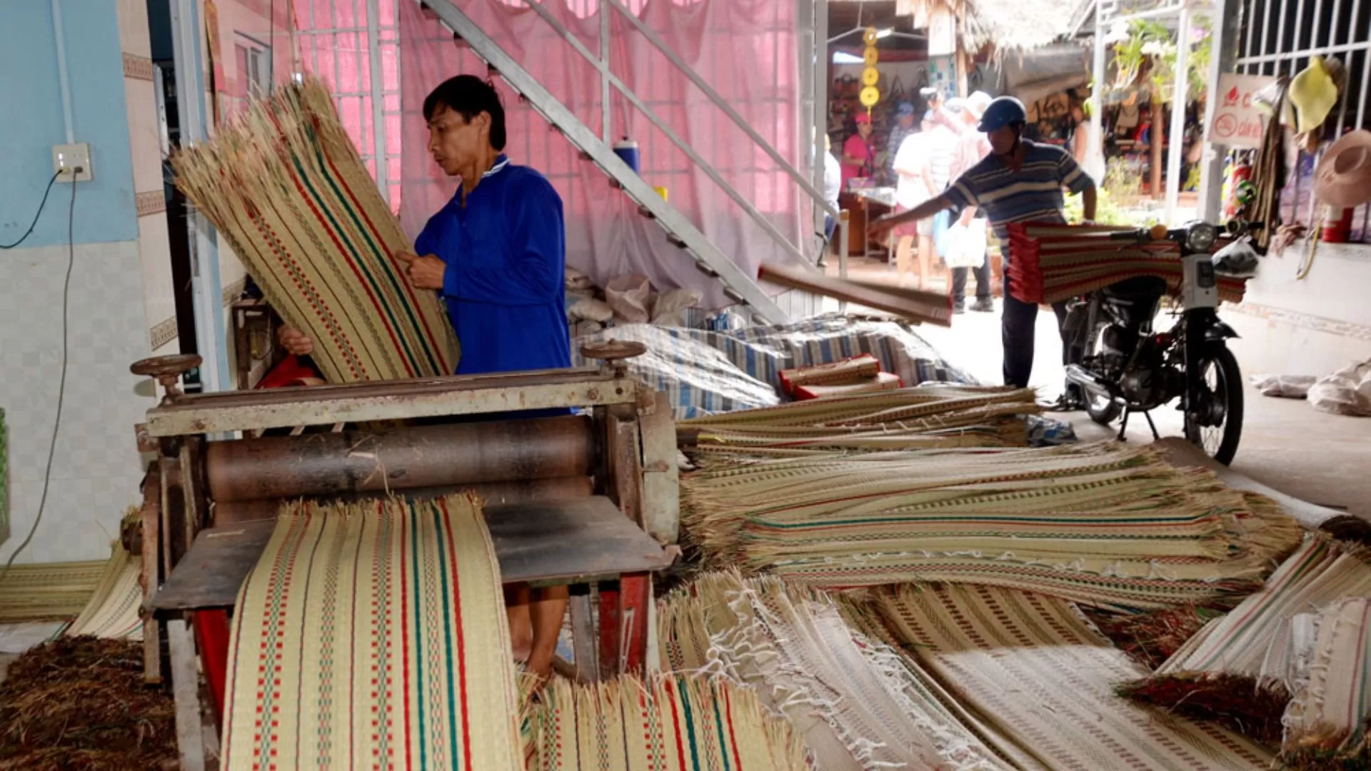 Village de tissage de nattes d’An Giang