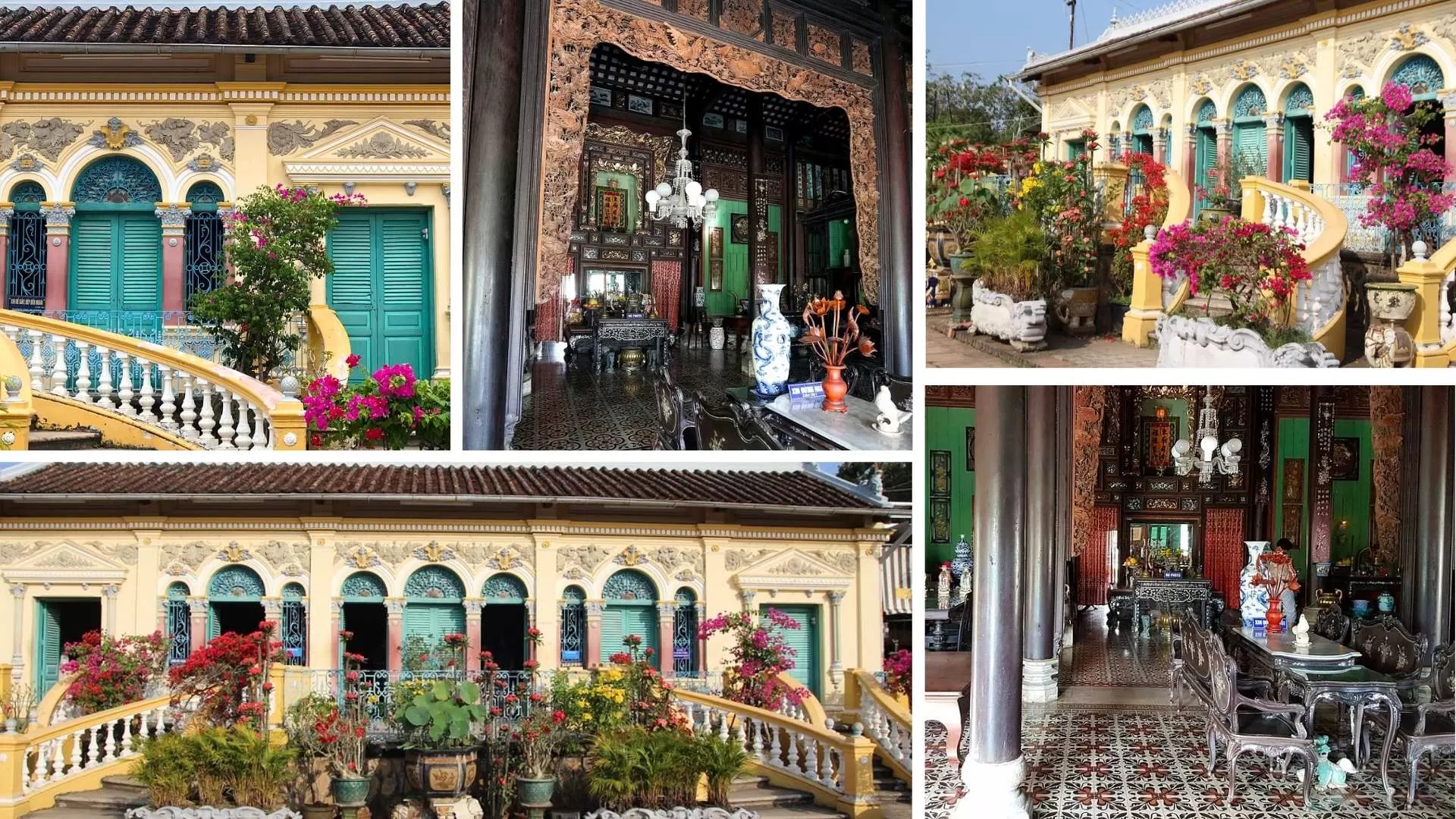 Historic house with French-Vietnamese design.