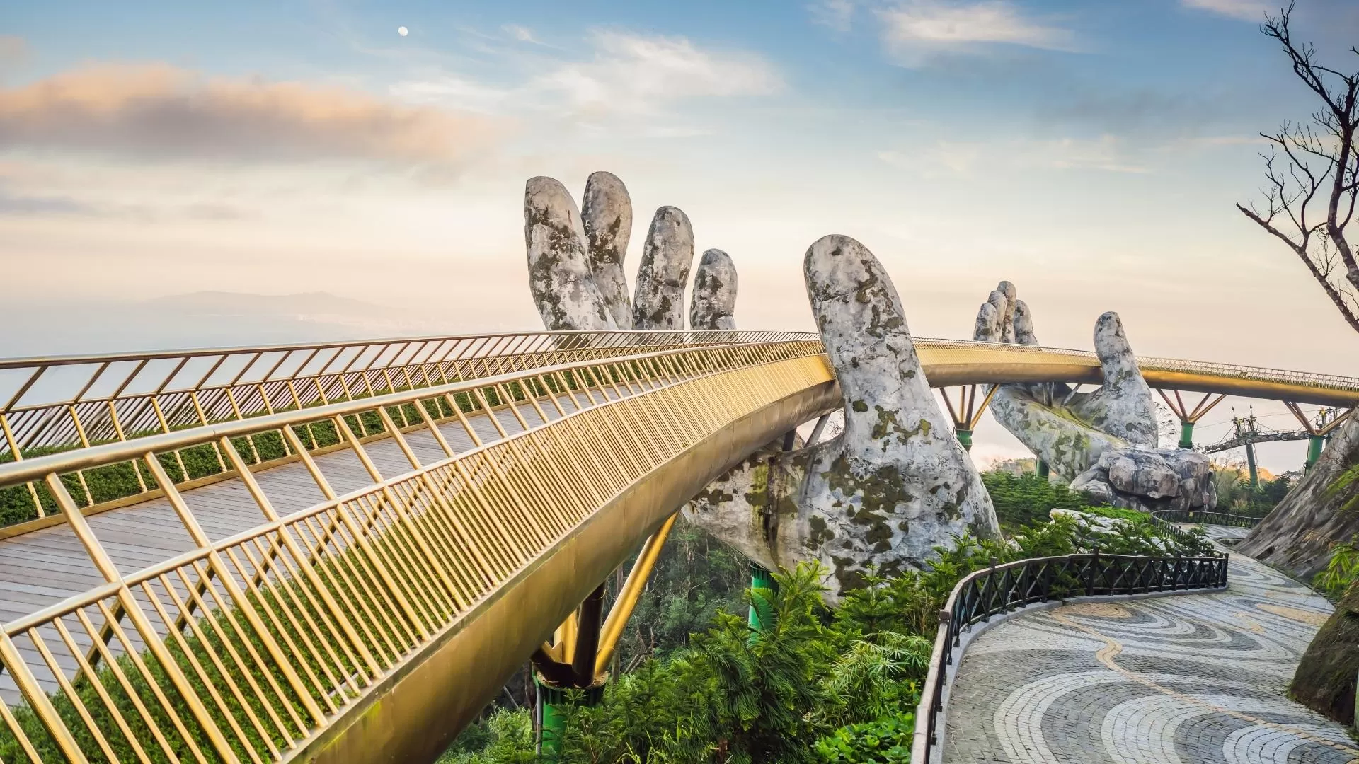 Paysage unique du pont d'Or