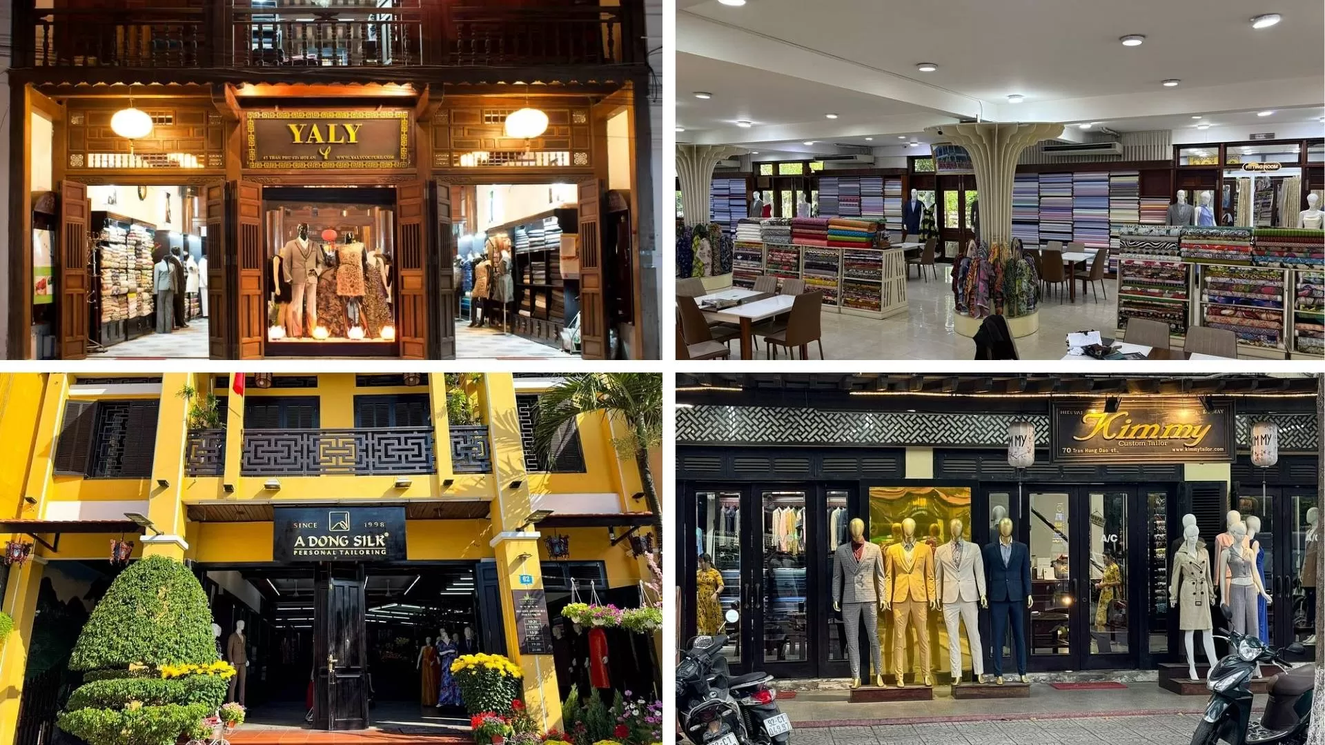 Tailor-made clothes shops in Hoi An