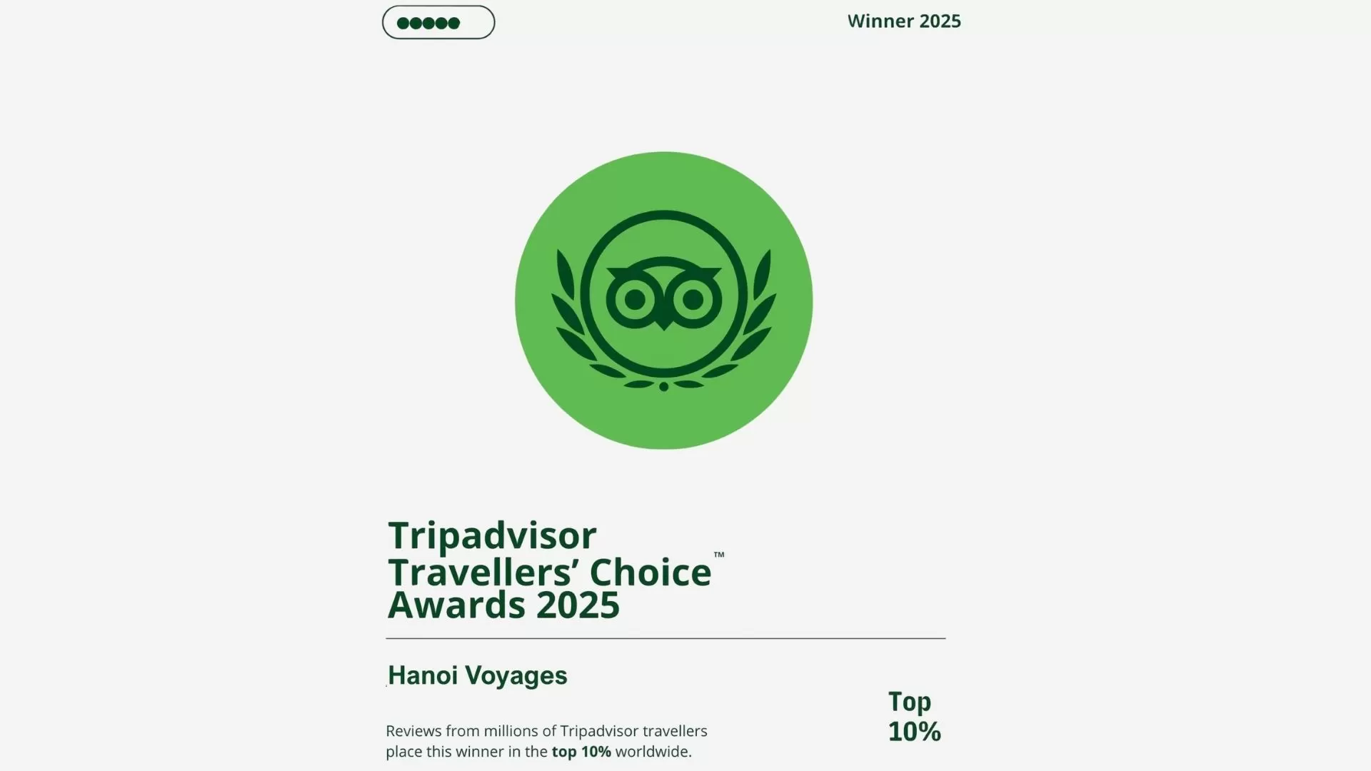 Prix ​​Tripadvisor pour Hanoi Voyages 2025