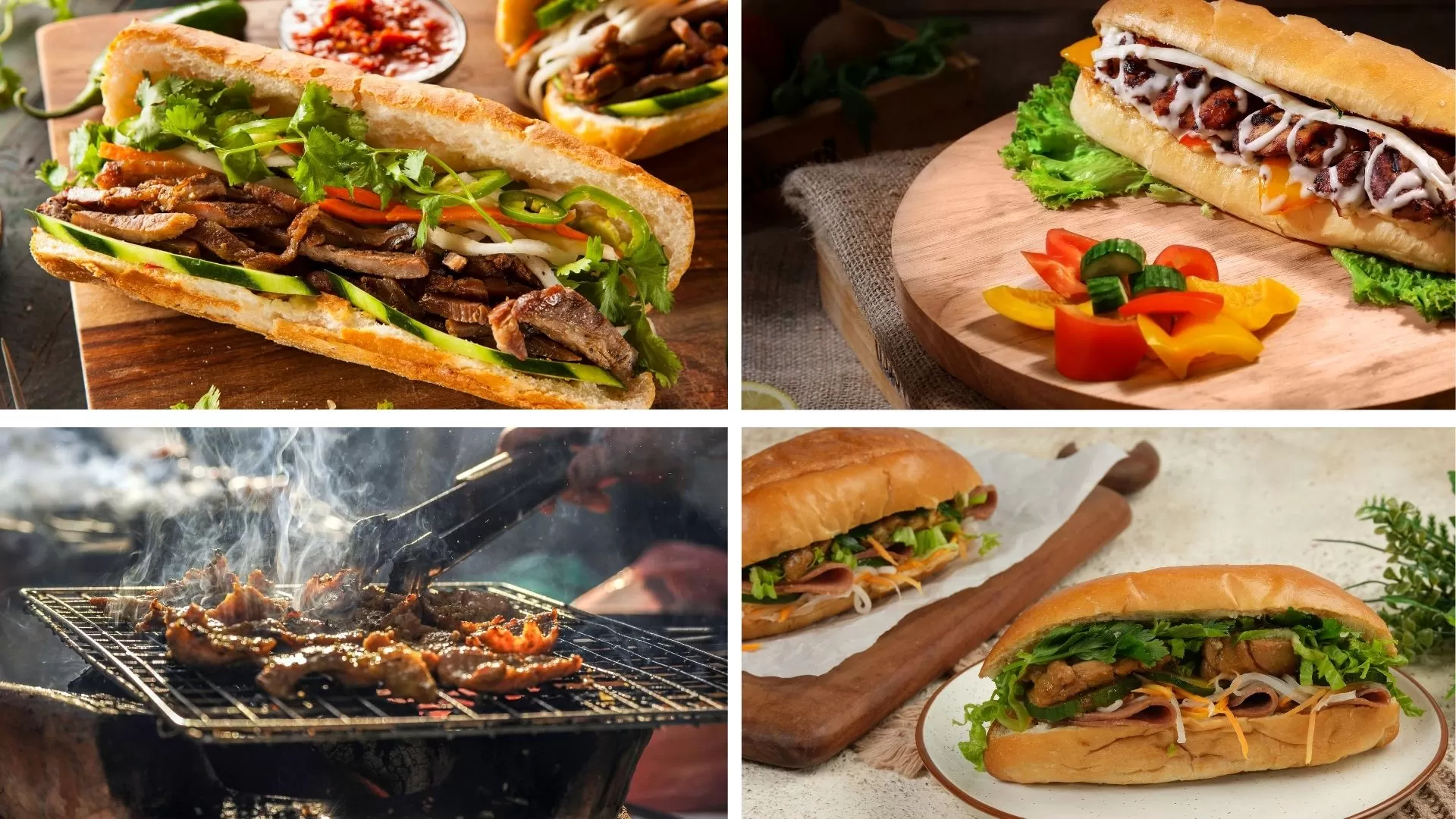 Vietnamese grilled meat sandwich