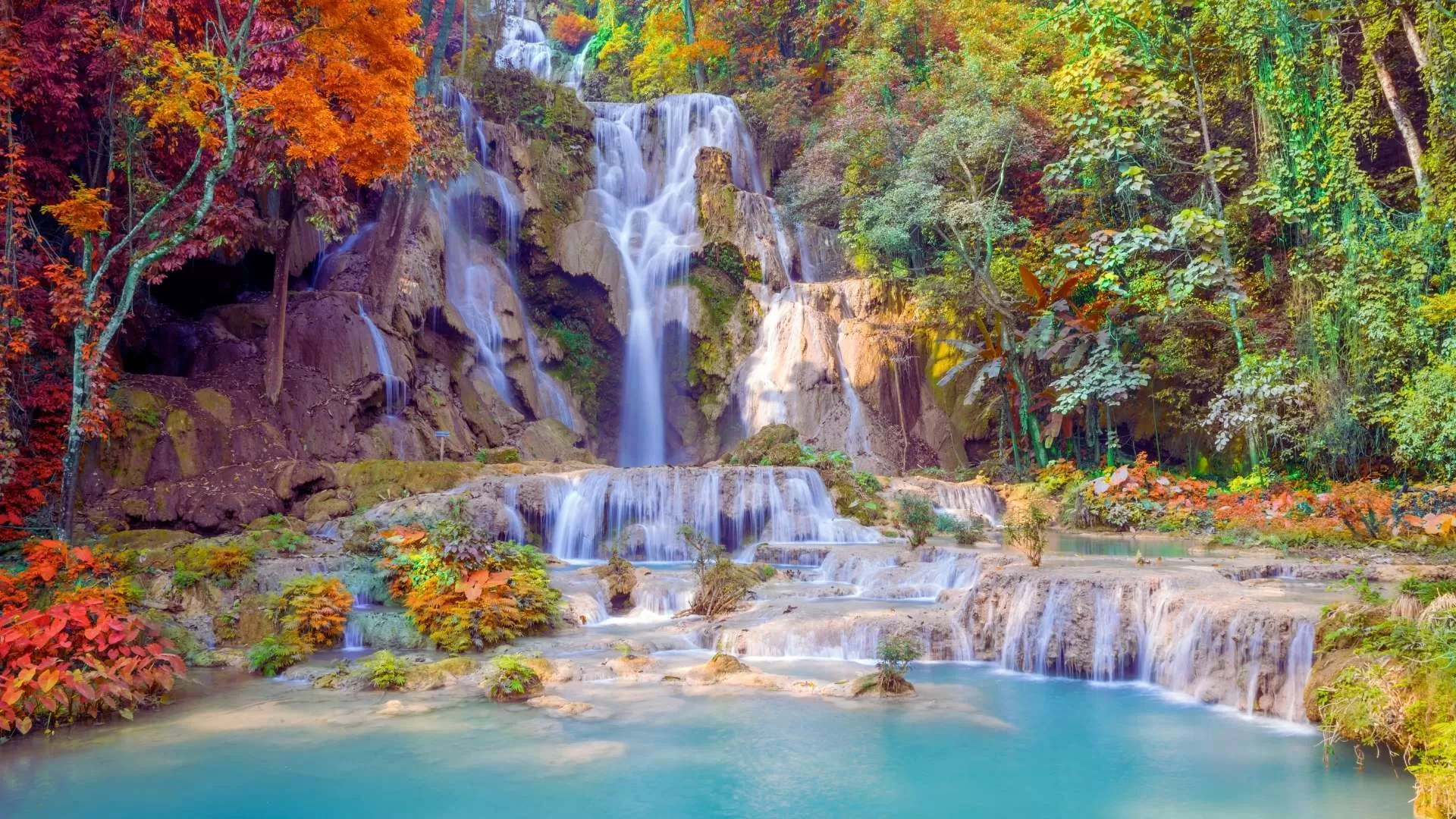 Kuang Si waterfall