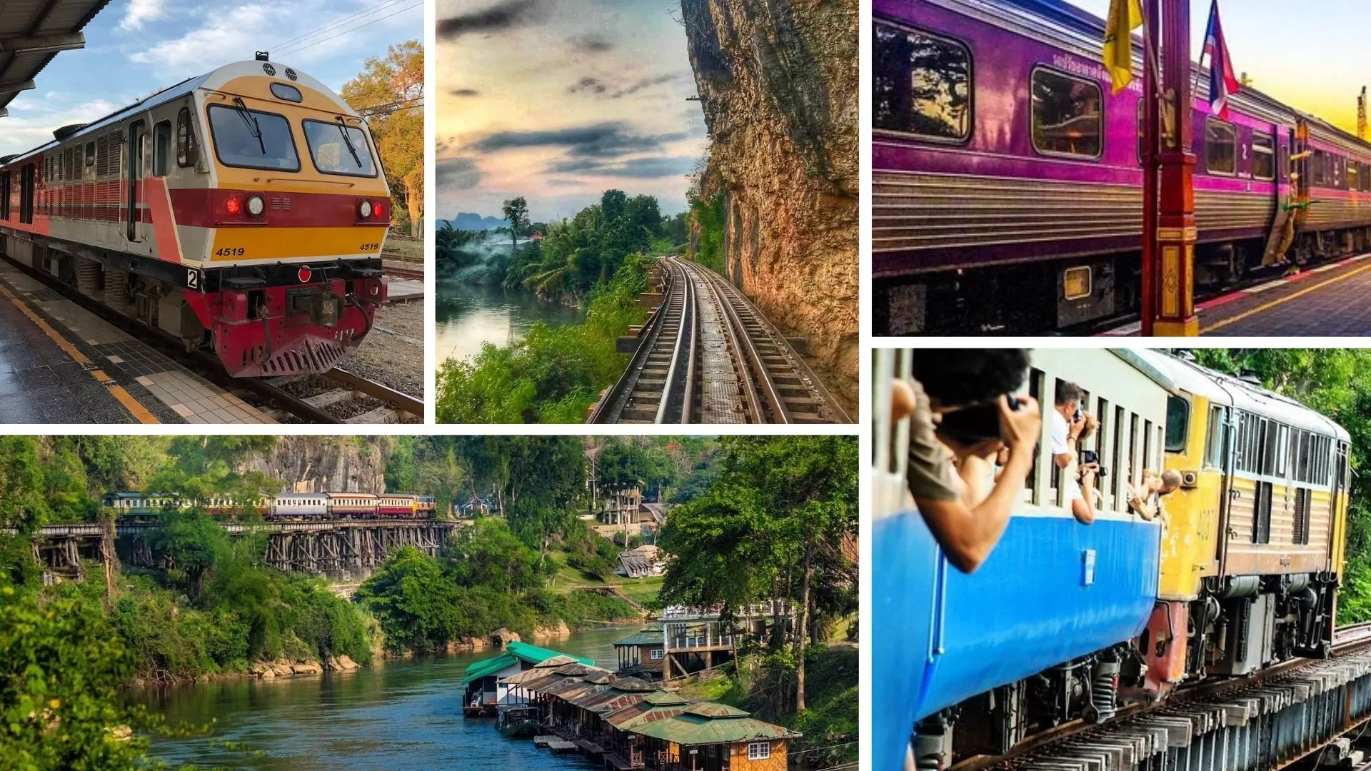 Unique experience to travel Thailand by train