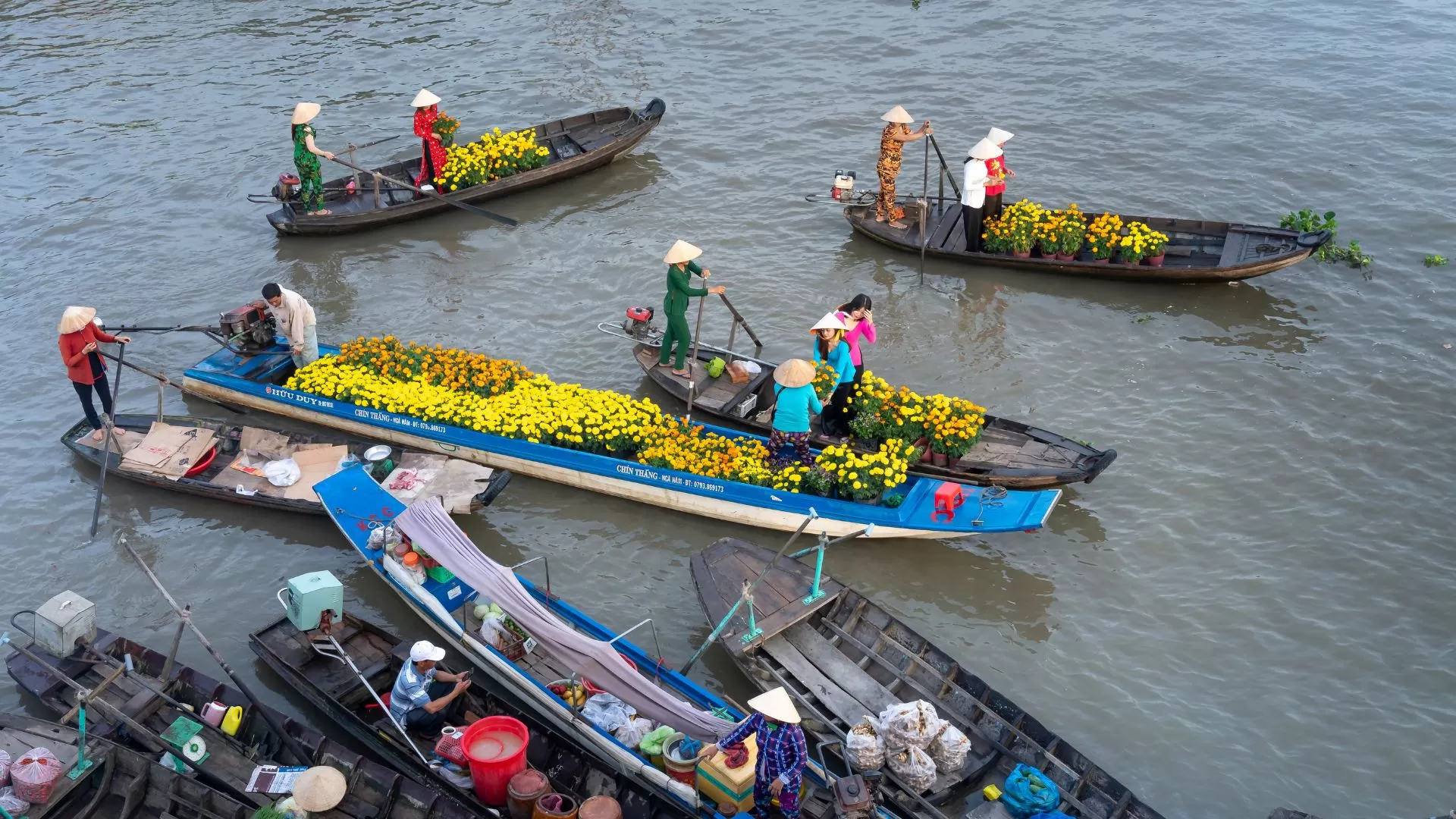 Marché flottant de Cai Rang