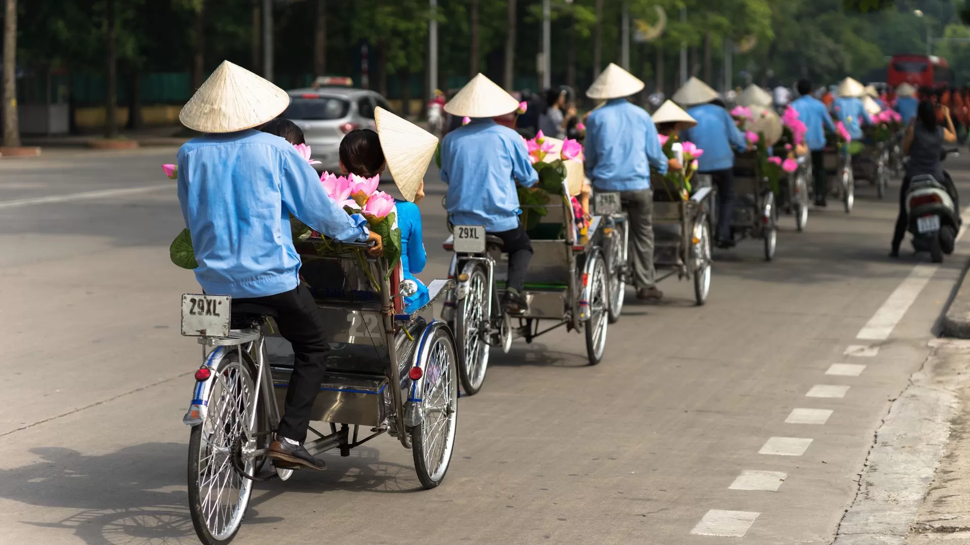 Cyclo-pousse à Hanoi